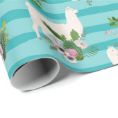 Llamas Wrapping Paper Geschenkpapier (Rolleneckpunkt)