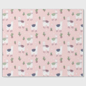 Llamas Wrapping Paper Geschenkpapier (Flach)
