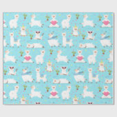 Llamas Wrapping Paper Geschenkpapier (Flach)
