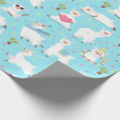 Llamas Wrapping Paper Geschenkpapier (Ecke)