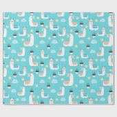 Llamas Wrapping Paper Geschenkpapier (Flach)