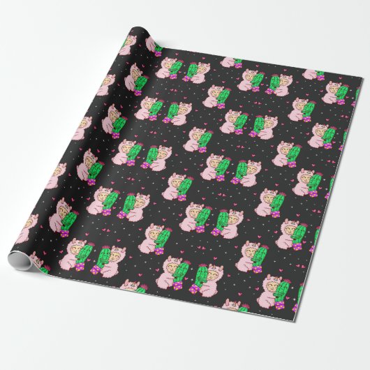 Llamas Wrapping Paper Geschenkpapier (Ungerollt)