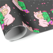 Llamas Wrapping Paper Geschenkpapier (Rolleneckpunkt)