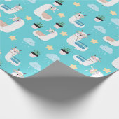 Llamas Wrapping Paper Geschenkpapier (Ecke)