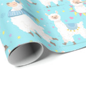 Llamas Wrapping Paper Geschenkpapier (Rolleneckpunkt)
