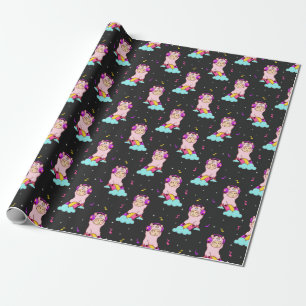 Llamas Wrapping Paper Geschenkpapier
