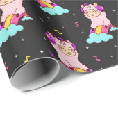 Llamas Wrapping Paper Geschenkpapier (Rolleneckpunkt)