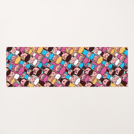 Llamas Yogamatte (Rückseite (Horizontal))