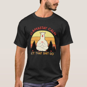 Llamastay Ruhig Lustige Alpaka-Shirts Fitness Llam T-Shirt