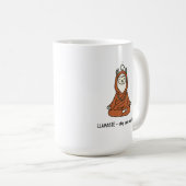 "Llamaste - bleib ruhig und flauschig" Kaffeetasse (VorderseiteRechts)