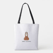 "Llamaste - bleib ruhig und flauschig" Tasche (Rückseite)