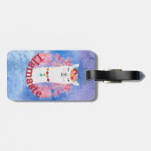 Llamaste Blume Llama Gepäckanhänger (Rückseite horizontal)