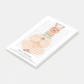 Llamaste | Funny Llama Personalisiert Post-it Klebezettel (angewinkelt)
