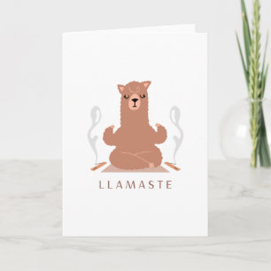 Llamaste - Llama Meditation Design Karte