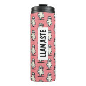 Llamaste llama Yoga Thermosbecher (Vorderseite)