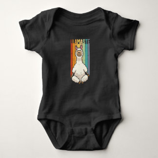Llamaste Namaste Yoga Cute Llama Alpaca Baby Strampler