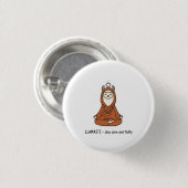"Llamaste - stay calm and fluffy" Button (Vorne & Hinten)