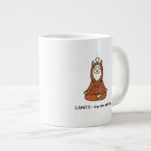 "Llamaste - stay calm and fluffy" Jumbo-Tasse (Vorderseite Rechts)