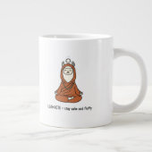 "Llamaste - stay calm and fluffy" Jumbo-Tasse (Rechts)