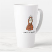 "Llamaste - stay calm and fluffy" Milchtasse (Rechte Ecke)