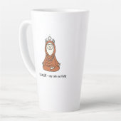 "Llamaste - stay calm and fluffy" Milchtasse (Linke Ecke)