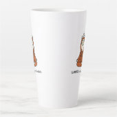 "Llamaste - stay calm and fluffy" Milchtasse (Vorderseite)