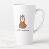 "Llamaste - stay calm and fluffy" Milchtasse (Rechts)