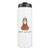 "Llamaste - stay calm and fluffy" Thermosbecher (Vorderseite)