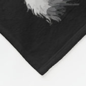 Llamaste Yoga Llama mit Sonnenbrille  Fleecedecke (Ecke)