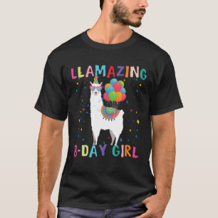 Llamazing B-Day Girl Geburtstagsparty Llama T-Shirt