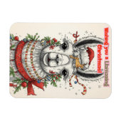 LLamazing Christmas Llama Holiday Magnet (Horizontal)