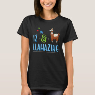 Llamazing Llama 12. Geburtstag T-Shirt