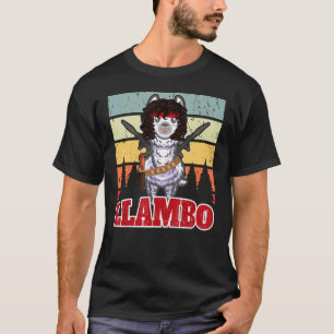 Llambo Militär Lama Commando  Lustiges Geschenk  T-Shirt