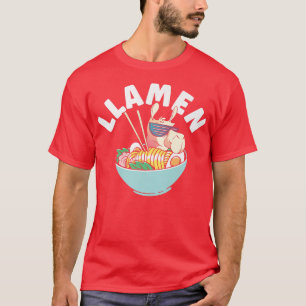 Llamen Japanischer Anime Lama Cup of Noodle Ramen  T-Shirt