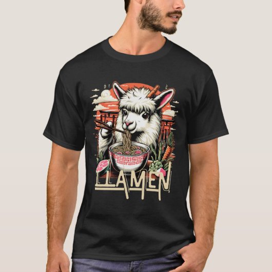 LLAMEN T - Shirt-Design für Damen- und Herren-Bekl T-Shirt (Vorderseite)