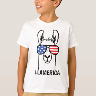 Llamerica, lustiges Lllama scherzt Shirt, 4. von T-Shirt