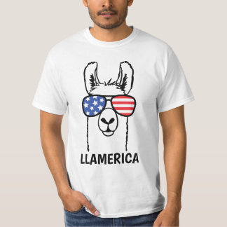 Llamerica, lustiges Lllama Shirt, 4. von Juli, USA T-Shirt