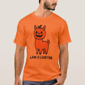 Llamo-o-lantern Halloween T-Shirt (Vorderseite)