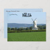 Llancayo Windmill Wales Postkarte (Vorne/Hinten)