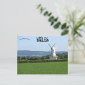 Llancayo-Windmühle Wales Postkarte (Stehend Vorderseite)