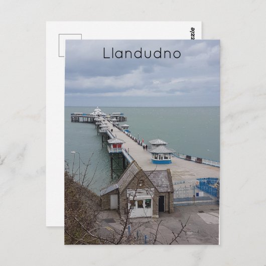 Llandudno Pier Postkarte (Vorne/Hinten)