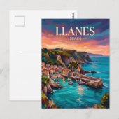 Llanes Spanien Postkarte (Vorne/Hinten)