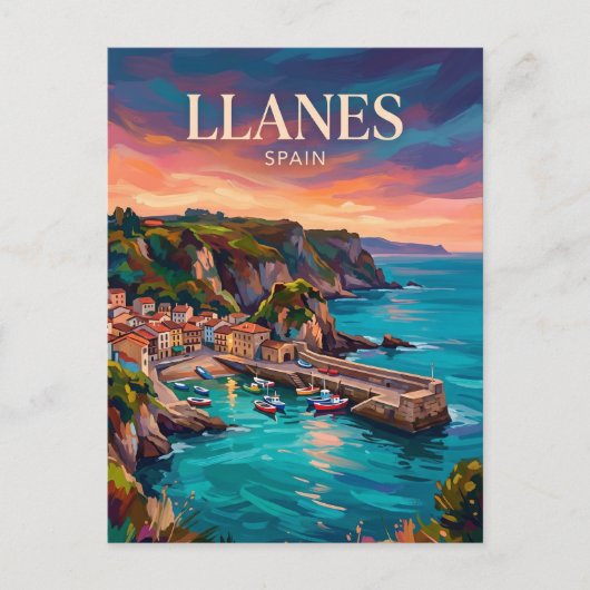 Llanes Spanien Postkarte (Vorderseite)