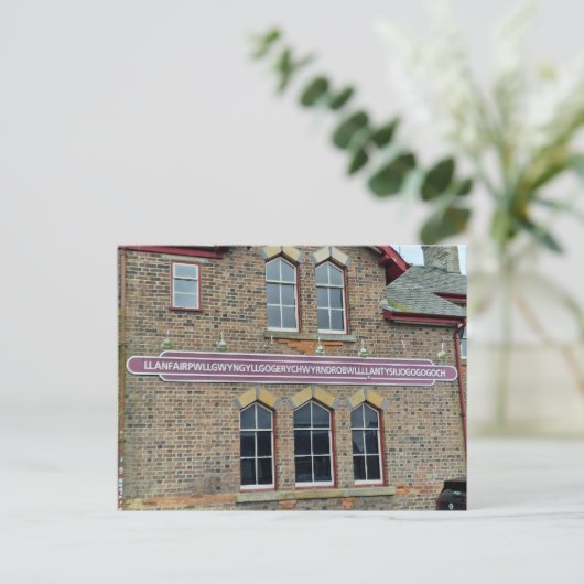 Llanfairpwllgwyngyll Postkarte (Stehend Vorderseite)