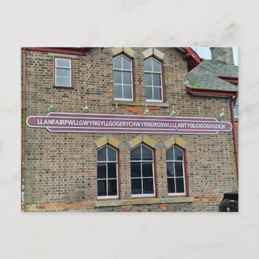 Llanfairpwllgwyngyll Postkarte (Vorderseite)