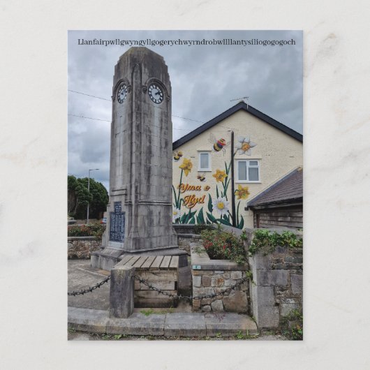 Llanfairpwllgwyngyll Postkarte (Vorderseite)