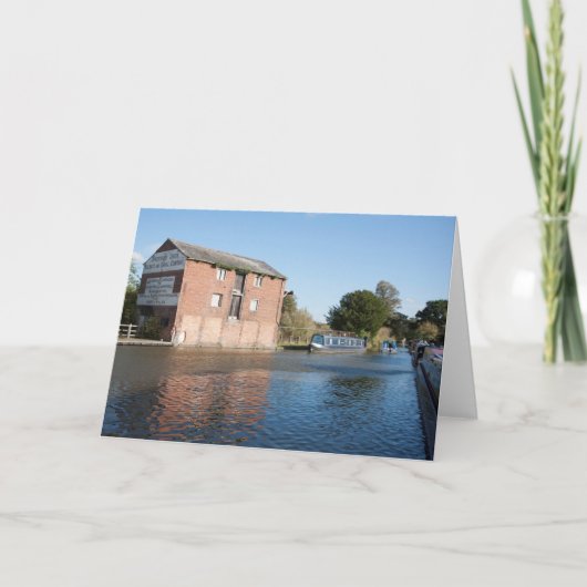 Llangollen Canal Ellesmere England Dankeskarte (Vorderseite)