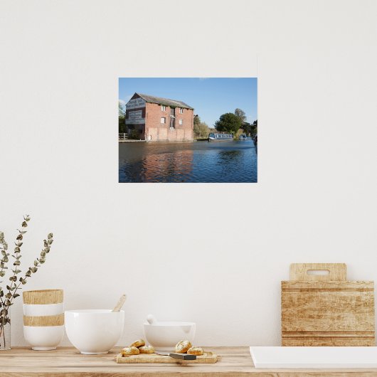 Llangollen Canal Ellesmere England Poster (Küche)