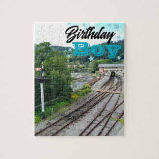 Llangollen-Eisenbahn-Geburtstagsjungen-Puzzleteil Puzzle