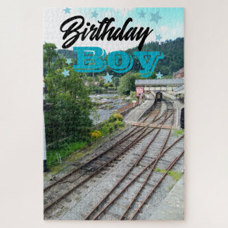 Llangollen-Eisenbahn-Geburtstagsjungen-Puzzleteil Puzzle